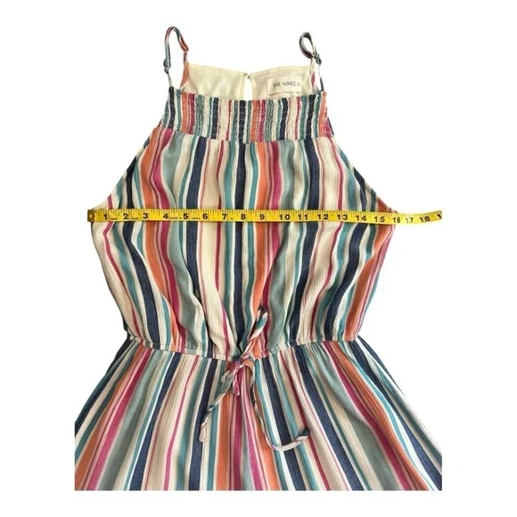 The Nines Multi Color Stripe Romper Size M Women NWOT - Picture 5 of 11